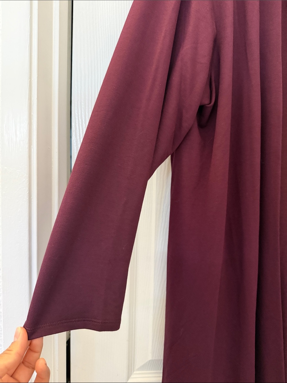 Torrid Super Soft Slub Duster Burgundy - Picture 4 of 6
